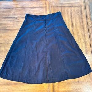 Banana Republic Factory Black  Linen Blend Midi Skirt, size 16, Office Church